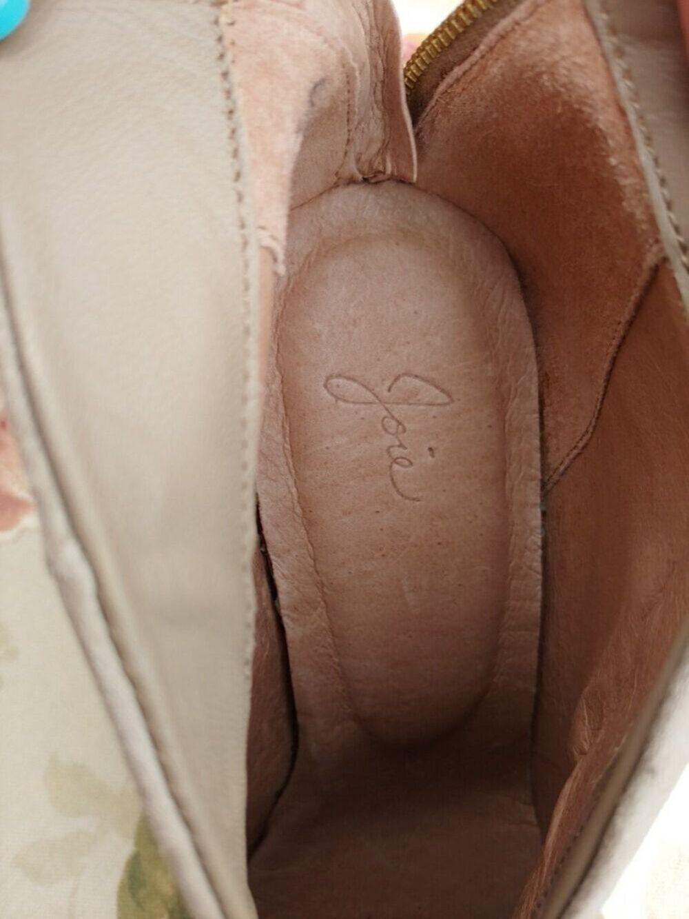 Joie Jadyn Pointed-Toe Suede Ankle Booties in Light Taupe Women's 37.5 US 7.5 - Picture 12 of 16